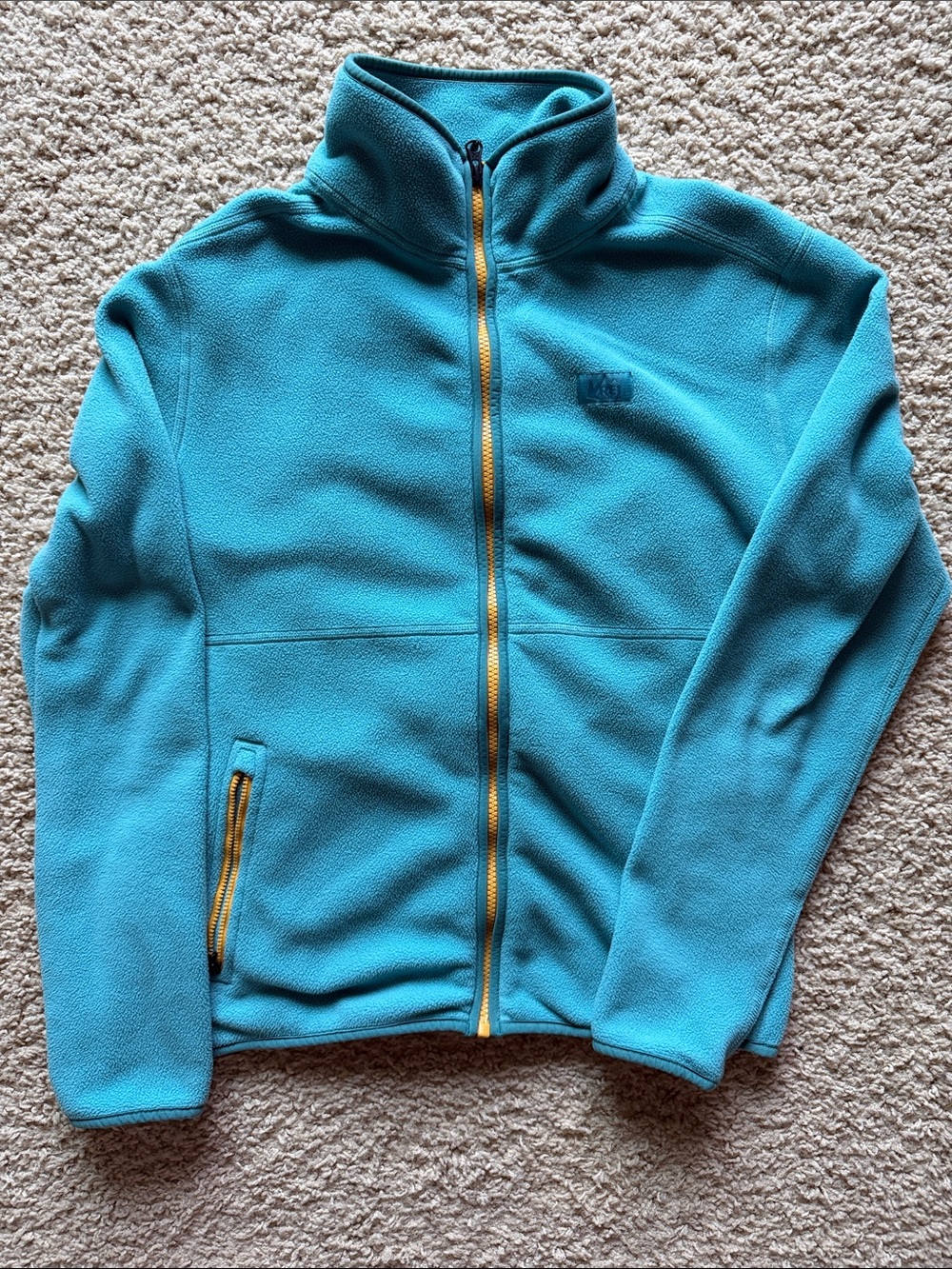 REI Trail made Teal Fleece Zip Jacket
